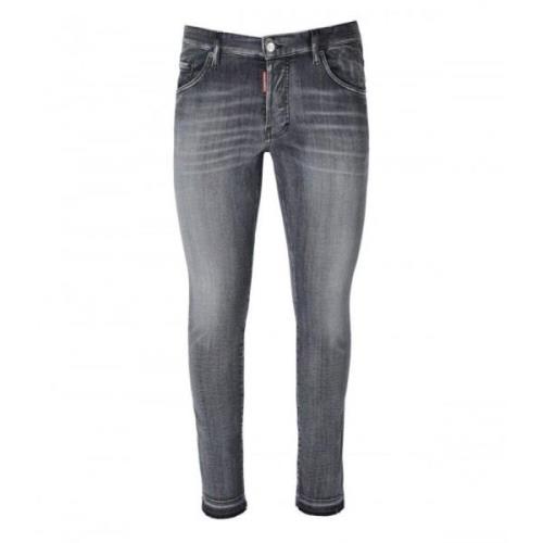 Zwarte Aw23 Heren Jeans Dsquared2 , Black , Heren