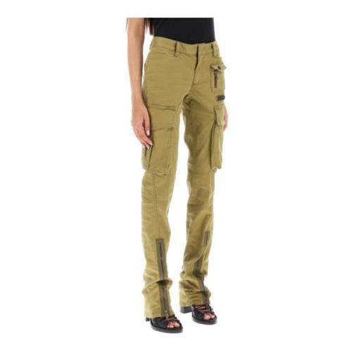 Slim-fit Trousers Dsquared2 , Beige , Dames