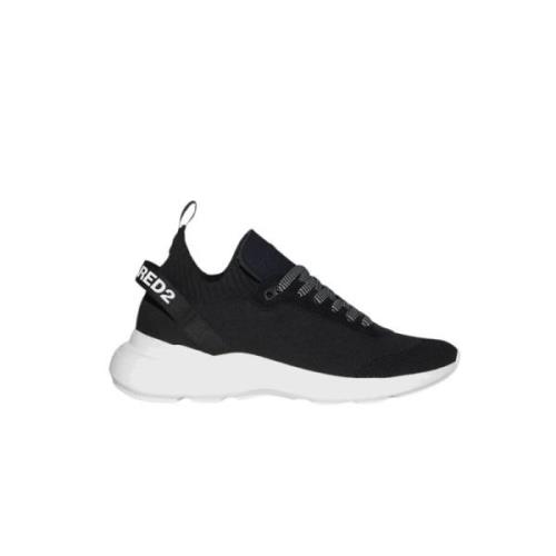 Neopreen Slip-On Sneaker Dsquared2 , Black , Heren