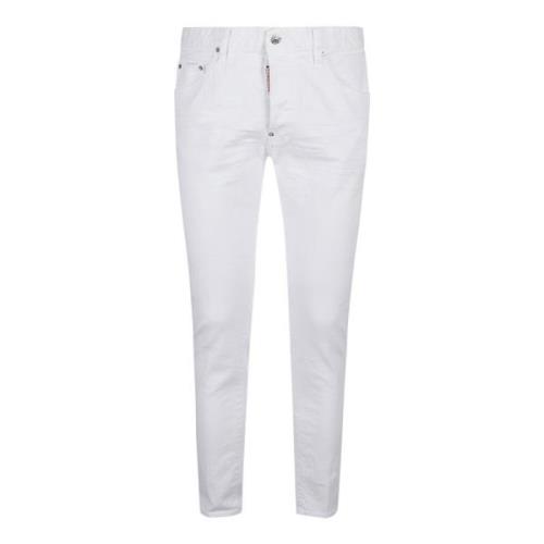 Witte Skater Jeans voor Heren Dsquared2 , White , Heren