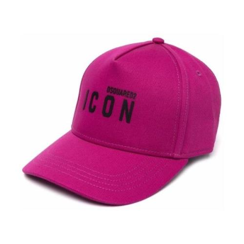 Roze Logo Baseball Cap, Modieuze Stijl Dsquared2 , Pink , Dames