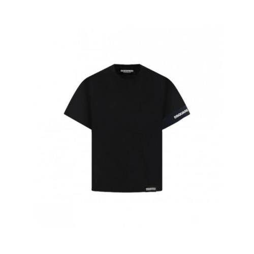 Casual T-Shirt Dsquared2 , Black , Heren