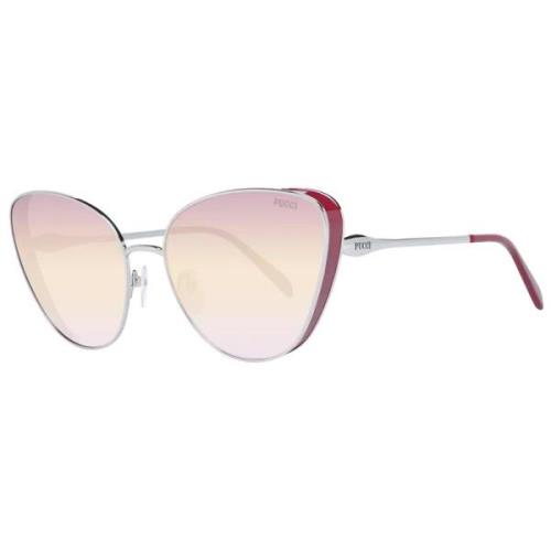 Zilveren Cat Eye Zonnebril Emilio Pucci , Gray , Dames