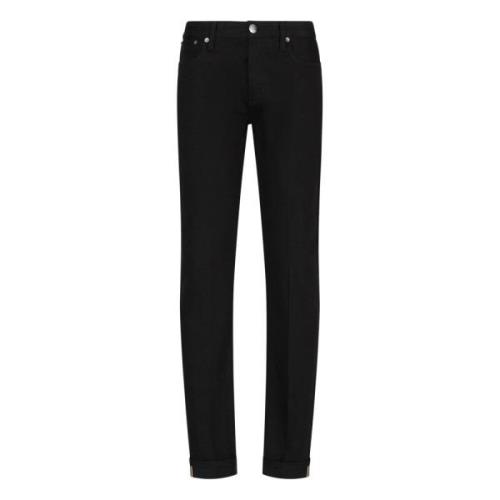 Zwarte Slim-Fit Jeans voor Heren Emporio Armani , Black , Heren