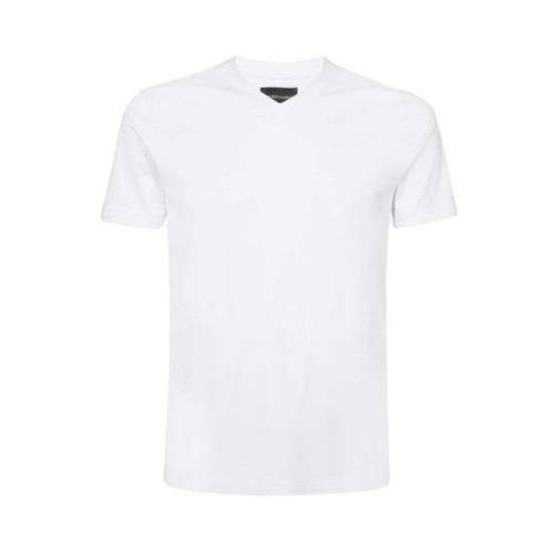 V-Hals T-Shirt Emporio Armani , White , Heren