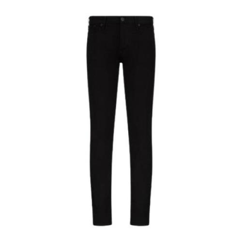 Slim-Fit Denim Jeans Emporio Armani , Black , Heren