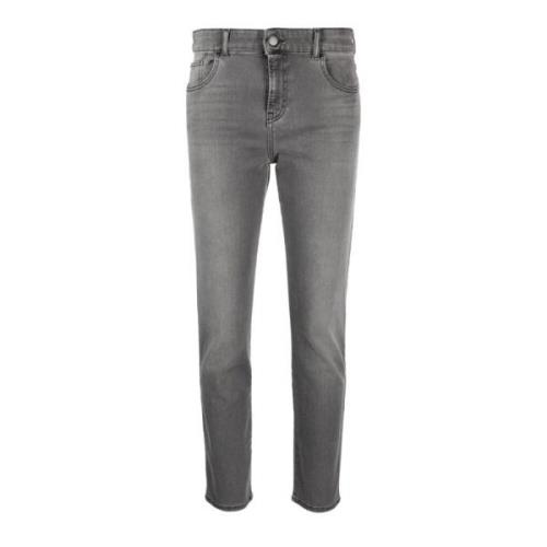 High-waisted Regular Fit Jeans Emporio Armani , Gray , Dames