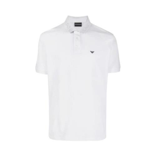 Klassiek Polo Shirt Emporio Armani , White , Heren