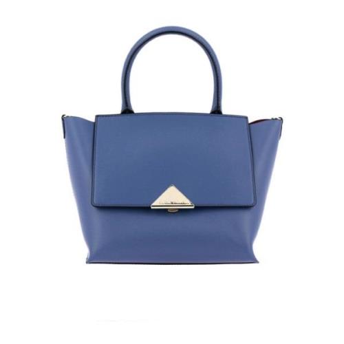 Blauwe Zak Tote Tas Emporio Armani , Blue , Dames