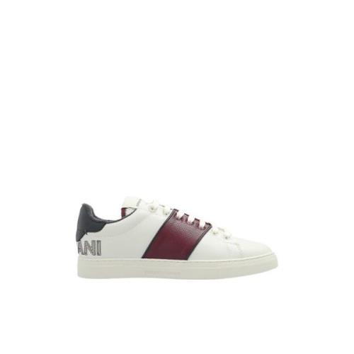 Sneakers met logo Emporio Armani , White , Heren