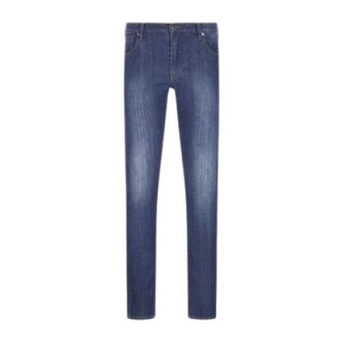 Lichte Was Comfort Jeans Emporio Armani , Blue , Heren