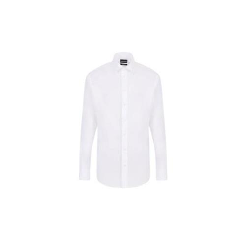 Stijlvolle Franse Kraag Overhemd Emporio Armani , White , Heren