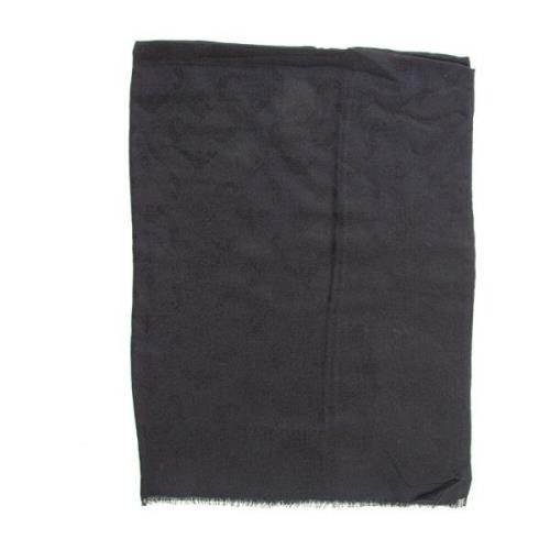 Italiaans Ontwerp Pashmina Sjaal Emporio Armani , Black , Heren