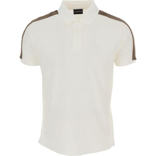 Witte Lichtgewicht T-shirts en Polos Emporio Armani , White , Heren