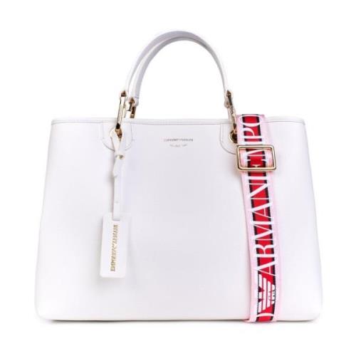 Witte/leren Armani Tas Emporio Armani , White , Dames