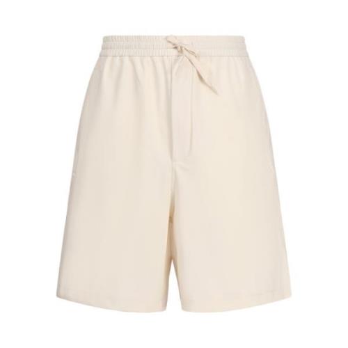 Ivory Bermuda Shorts Emporio Armani , White , Heren