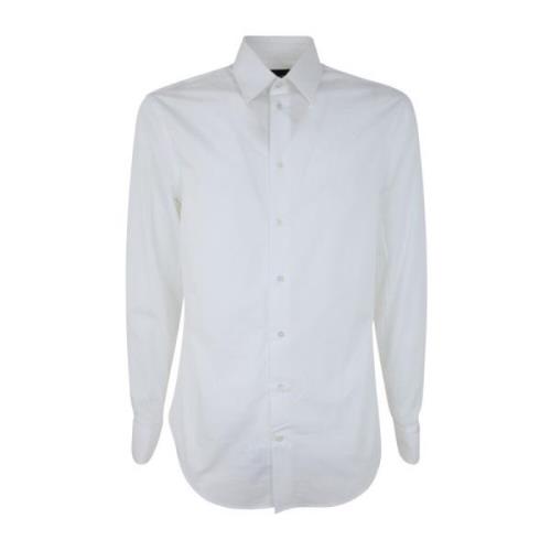 Klassiek Overhemd, 100 Wit Klassiek Overhemd Emporio Armani , White , ...