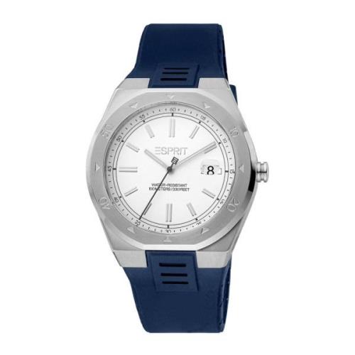 Zilveren Herenhorloge, Analoog, 10 ATM Waterbestendigheid Esprit , Gra...