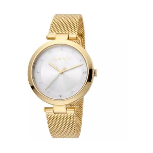 Gouden Dames Modehorloge Esprit , Yellow , Dames