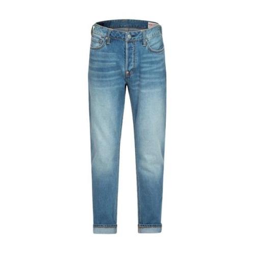 Straight Jeans Evisu , Blue , Heren