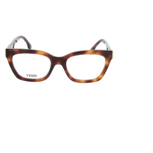 Stijlvolle zonnebril met 52mm lensbreedte Fendi , Brown , Unisex