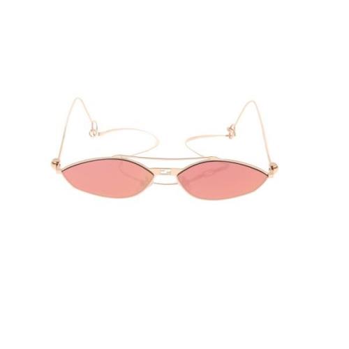 Stijlvolle zonnebril met 57mm lensbreedte Fendi , Pink , Unisex