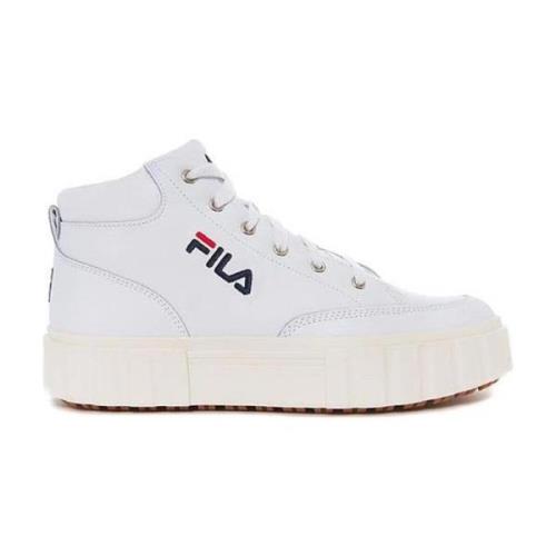 Witte Sandblast Mid Booties Fila , White , Dames