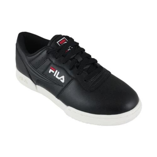 Trendy Rij Mode Sneakers Fila , Black , Heren