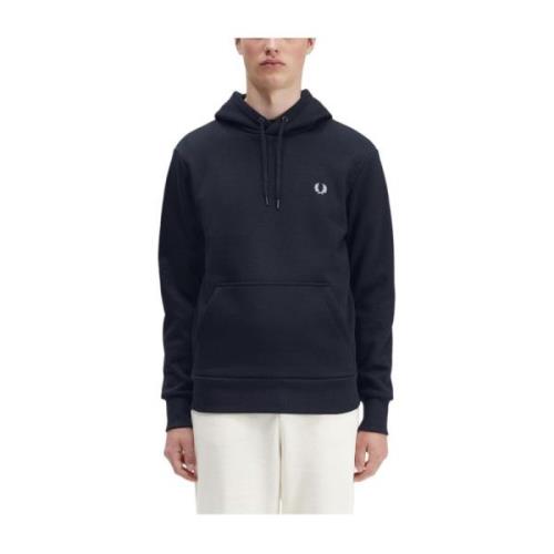 Klassieke hoodie met sportief detail Fred Perry , Blue , Heren