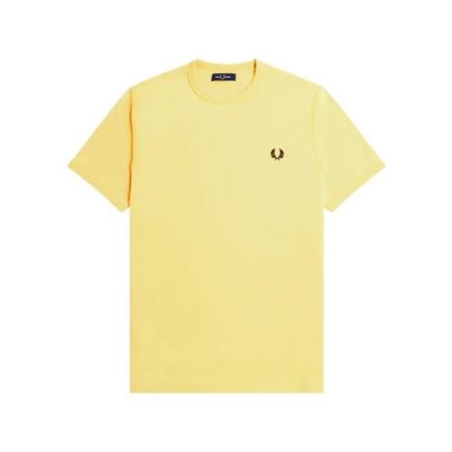 T-Shirts Fred Perry , Yellow , Heren