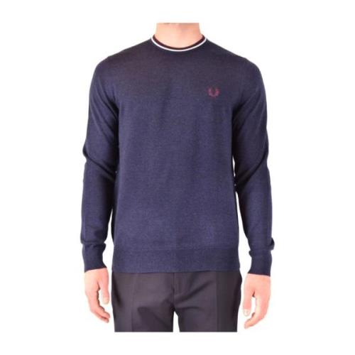 Casual Paarse Trui Fred Perry , Blue , Heren