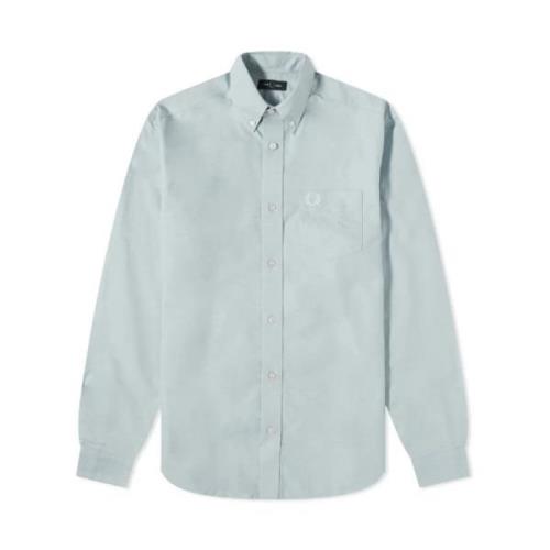 Klassieke Oxford Cotton Knoopshirt Fred Perry , Gray , Heren