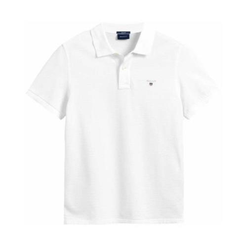 Klassiek Heren Polo Shirt Gant , White , Heren