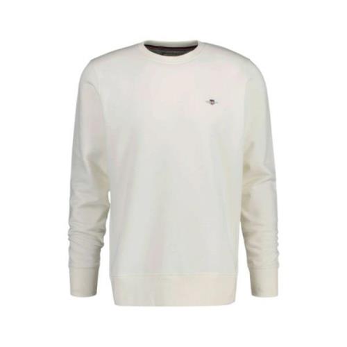 Klassieke Crew Neck Sweatshirt Gant , Beige , Heren