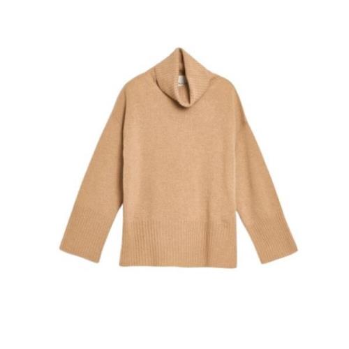 Oversized Coltrui in Wol en Kasjmier Mix Gant , Beige , Dames