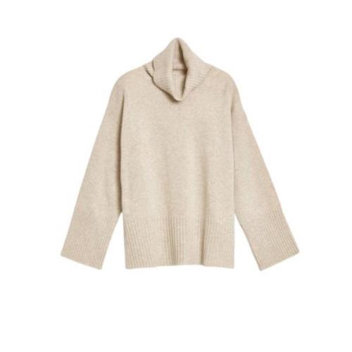 Oversized Coltrui in Wol en Kasjmier Mix Gant , Beige , Dames