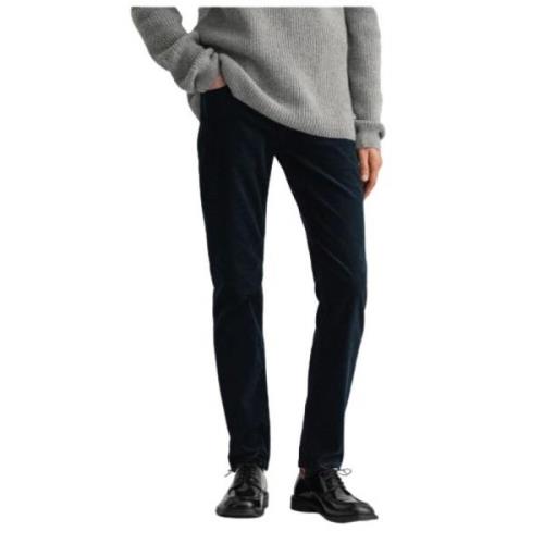 Slimme Velvet Hayes Broek Gant , Blue , Heren