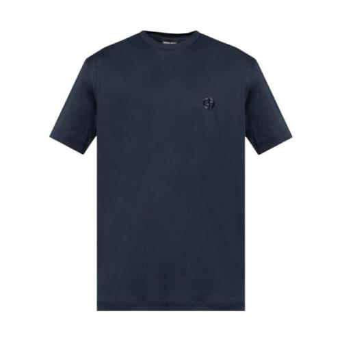 T-shirts Giorgio Armani , Blue , Heren