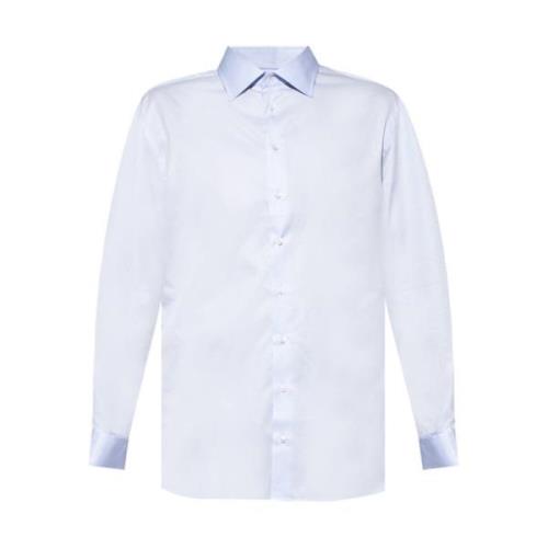 Katoenen shirt Giorgio Armani , Blue , Heren