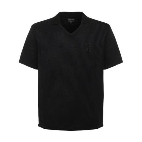 Polo Shirt Giorgio Armani , Black , Heren