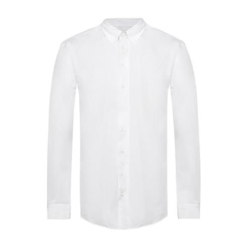 Shirt met snap kraag Giorgio Armani , White , Heren