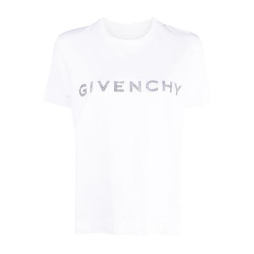 Witte Aw23 Dames T-shirt - Stijlvol en Comfortabel Givenchy , White , ...
