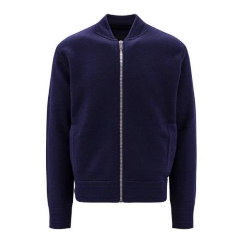 Zip-Through Wollen Sweatshirt Givenchy , Blue , Heren