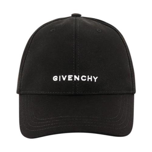 Verstelbare katoenen pet met geborduurd logo Givenchy , Black , Heren