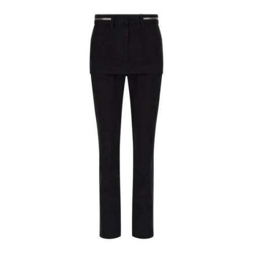 Elegante Straight Jeans voor Vrouwen Givenchy , Black , Dames