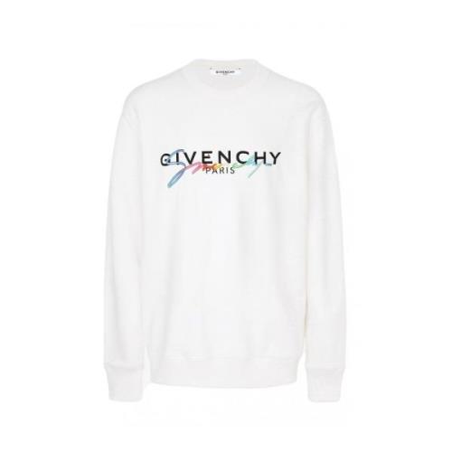 Geborduurde Logo Sweatshirt Givenchy , White , Dames