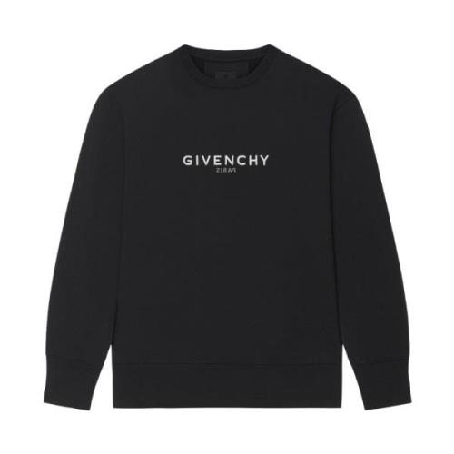 Zwarte Givenchy Paris Sweatshirt Givenchy , Black , Heren