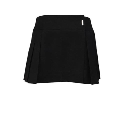 Franse Elegantie Wol Mini Rok Givenchy , Black , Dames