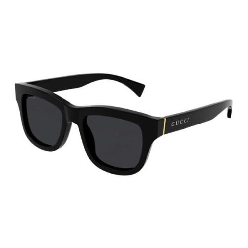 Zwart vierkant zonnebril met zachte uitstraling Gucci , Black , Dames