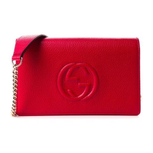 Cross Body Tas Gucci , Red , Dames